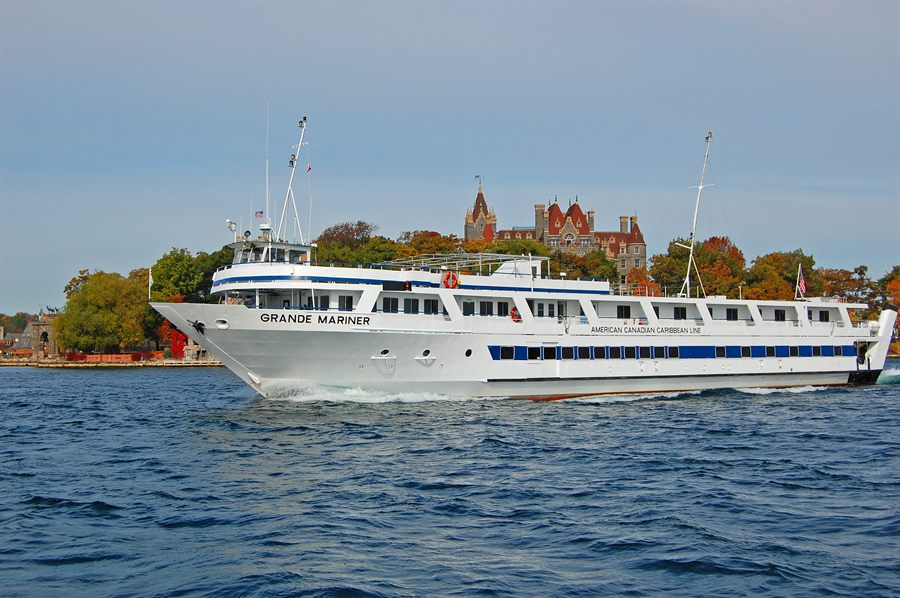 Small cruise ship in the Thousand Islands